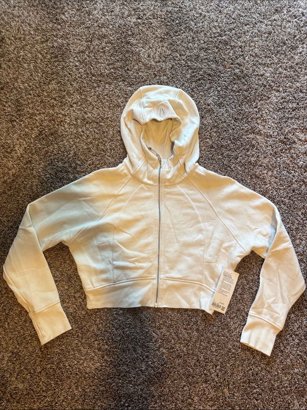 NWT! Lululemon scuba full zip crop hoodie